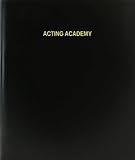 BookFactory Acting Academy Log Book / Journal / Logbook - 120 Page, 8.5'x11', Black Hardbound (XLog-120-7CS-A-L-Black(Acting Academy Log Book))