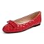 Red Quilted Toe Cap