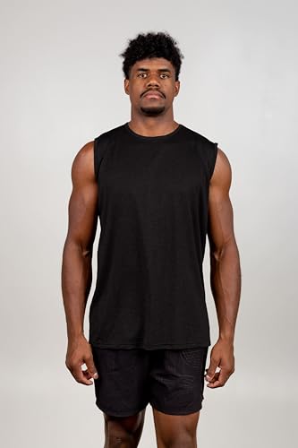 Kit 4 Camisetas Regata Machão Dry Fit Academia Masculina Fitness (BR, Alfa, G, Regular, Preto-Azul-V