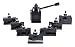 Accusize Industrial Tools Bxa 6 Pc Wedge Type Quick Change Tool Post Set Plus 2 Oversize Bxa Style 1 Turning and Facing Holders, 0251-0228