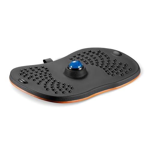 Ergolutions® Balance Board - Förderung aktiver Stand, ergonomische Haltung, Gleichgewicht & Koordination, rutschfestes Design, Fußmassage, Pappelholz, ideal für Büro/Homeoffice, bis 150kg