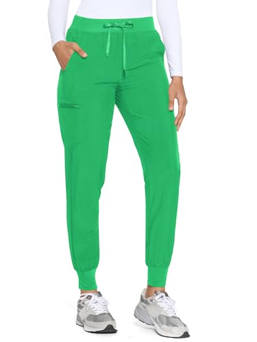 Image of COZYFIT Womens Scrub Pants - Soft Stretch Yoga Style with 5 Pockets, Slim Fit Jogger Scrubs Pants for Women