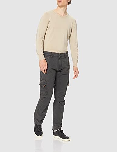 2. Bild von Timezone Herren Cargo Regular Roger TZ - Regular Fit - Grau Schwarz W29-W40