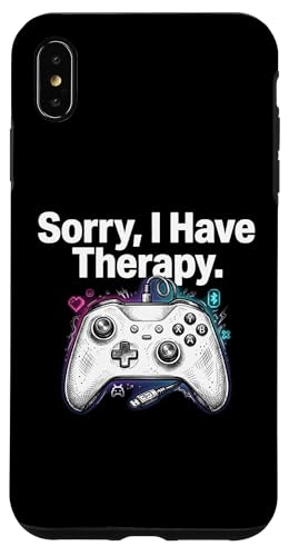 Sorry I Have Therapy �r�f�I�Q�[���R���\�[���R���g���[���[ �X�}�z�P�[�X iPhone XS Max �p