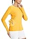 baleaf Sommer Damen UV Sportshirt Damen, UPF 50+ Sonnenschutz Atmungsaktiv Schnelltrockend Outdoor Wander Laufen Gelb S