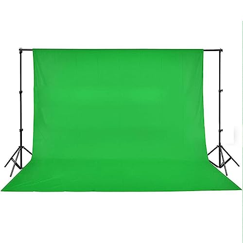 vidaXL Fotostudio Hintergrund Baumwolle Gr&uuml;n 5x3 m Hintergrundstoff Chromakey