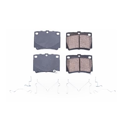 Image of PowerStop Rear Brake Pads for Mitsubishi Montero Sport 1997-04 - Z17 Ceramic Brake Pads with Installation Hardware, 17-733