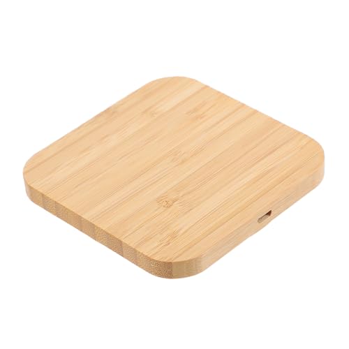 Cargador inalámbrico de madera Gogogmee para evitar cables en casa y exterior