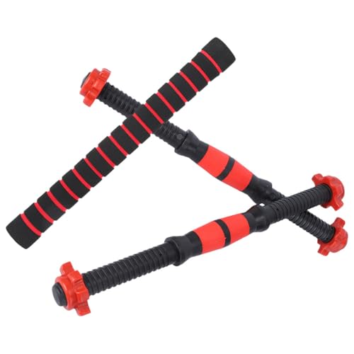 Connecteur de barre d'haltères rouge en acier et PVC pour musculation