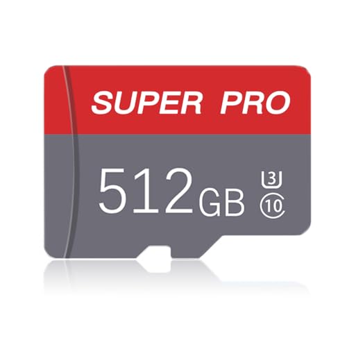 512GB Micro SD Card Class10 Memory SD Card with Adapter for Camera, Phone,Computer,Tachograph,Tablet,Drone