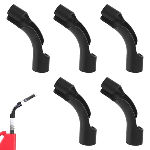 Image of 5pcs Hose Bender for Racing Fuel Tanks, Premium ABS Gas Can Hose Bender Replacement and Accessories for Racing Fuel Jug Gasoline Tanks Public Containers(Black)