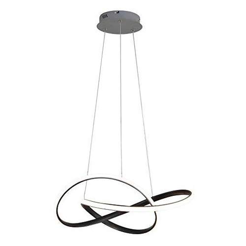 Lustre LED suspension moderne en acrylique et aluminium pour salle à manger