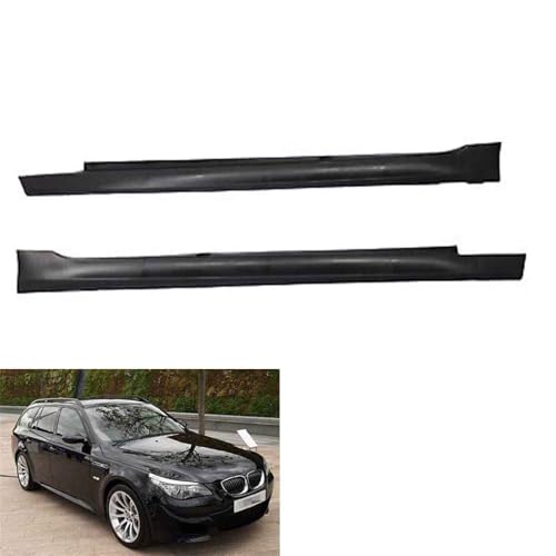 M5 Style 2 Pcs Left & Right Side Skirts Panels Extension Compatible with 2004-2010 B-MW E60 5-Series Upgrade to M5 Style