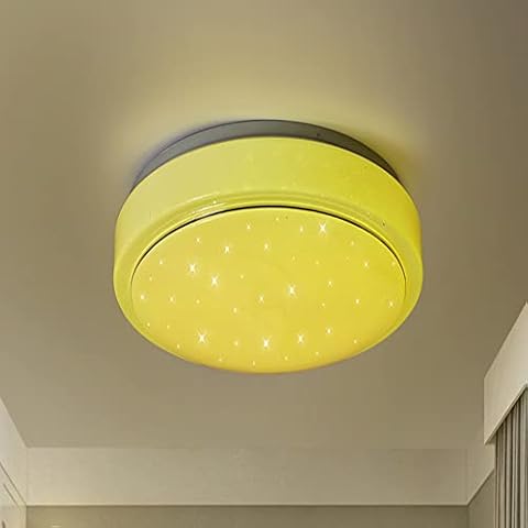 Aolyty LED Ceiling Light, RGB Panel Lamp, with 2.4G Remote, Dimmable Ceiling lamp, for Bedroom, Bathroom, Living Room (33cm, 48w) Cover
