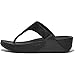 Fitflop Women's Lulu Shimmerlux Toe-post SandalsSandal, All Black, 9 UK