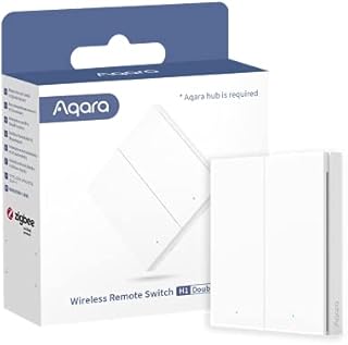 Aqara Wireless Remote Switch H1, Requires AQARA HUB, Zigbee 3.0, Installation-Free, Configurable 7-Function Remote Control for Smart Home Devices, Compatible with Apple HomeKit, IFTTT, Aqara Home