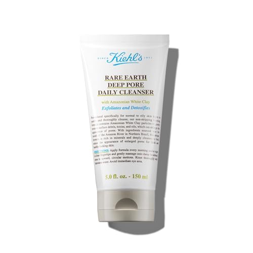 KIEHL'S Rare Earth Deep Pore Daily Cleanser, 150 ml, Highly Effec...