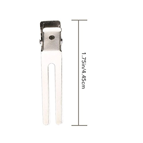 Pinzas para cabello doble con 80 unidades plateadas miniatura 8