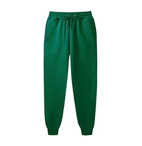 Pantalon de jogging pour homme en coton vert 3XL décontracté