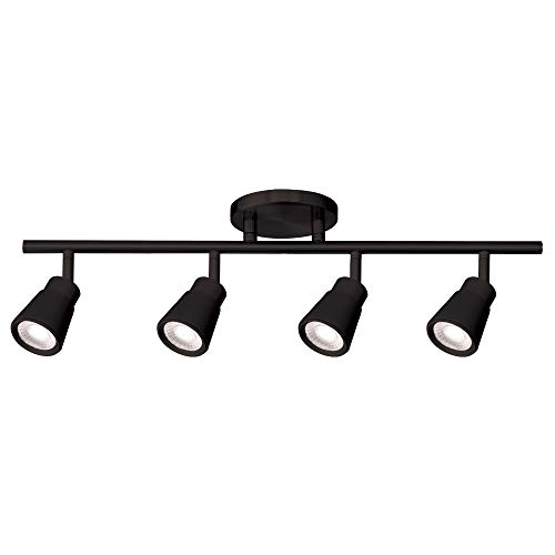 New Product WAC Lighting Solo 4 Light LED Energy Star Fixed Rail 3000K in Black, 4 Lights