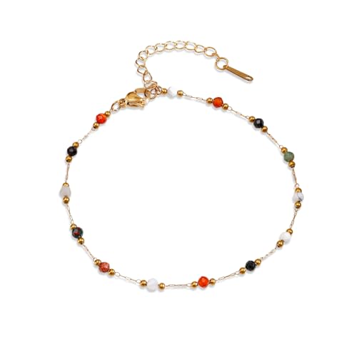 Image of Rubans Oxidised Anklets Jewellery Gift for Women & Girls | Kundan Ethnic Traditional