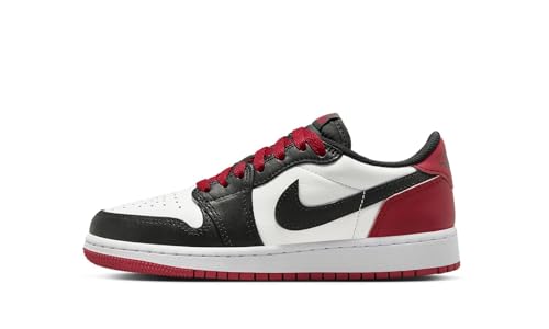 Jordan 1 Retro Low Og Big Kids Shoes Size-5 White/Black-Varsity Red
