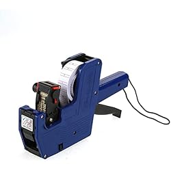 Máquina Brother Ce 5500 Precio KSTE MX-5500 Precio Pistola etiquetadora Kit, impresión 8 dígitos - Etiqueta de Precio al por Menor de la Herramienta Etiqueta Marcador con un Rollo de Etiquetas y Juego de tintas de Repuesto