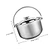 Imagen de ABOOFAN Olla De Acero Inoxidable Con Tapa Utensilio De Cocina Resistente Al Calor Para Sopas y Guisos Cocina
