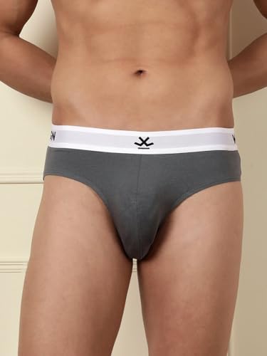 Image of WROGN Men's Pack of 2 Cotton Spandex Briefs | Comfort Fit