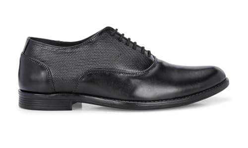 Image of MACTREE Men's Genuine Leather Derby Lace Up Formal Shoes