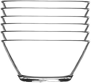 Argon Tableware Glass Serving Bowls Set of 6 - Mixing Bowl - 10.5cm