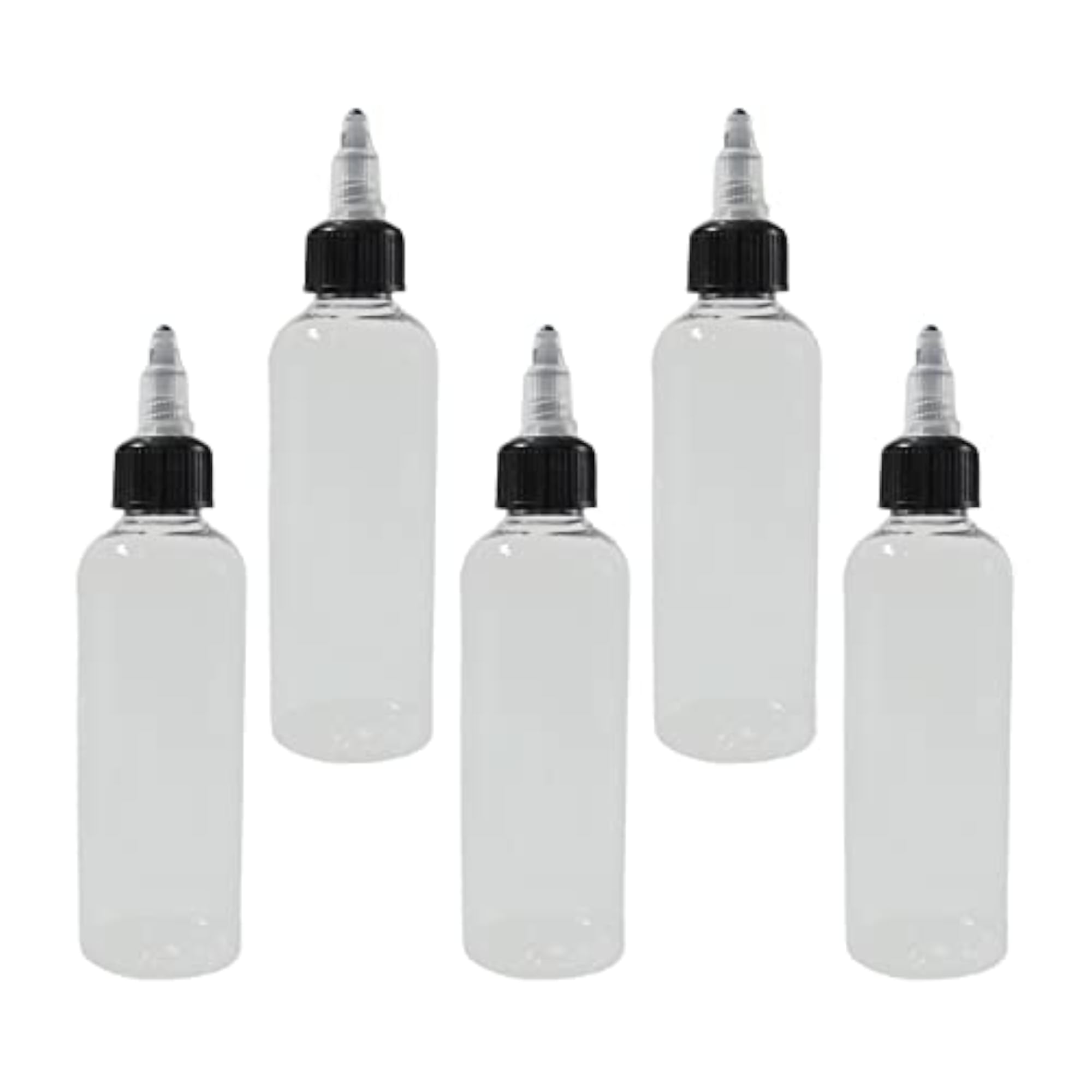 4X5Pcs Paint Empty Bottle Pointed Leak Squirt for Ink Glue Dressing 100Ml
