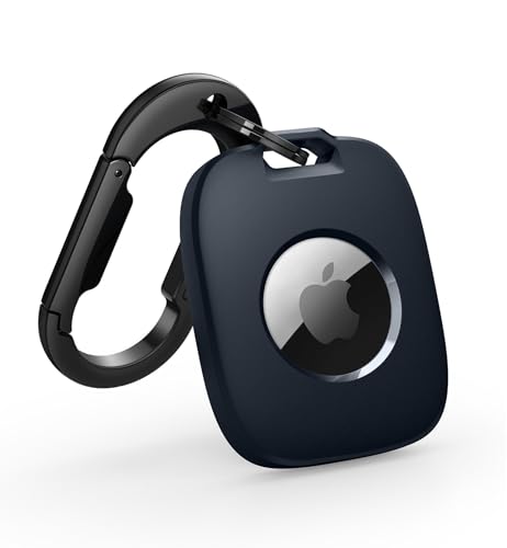 SURITCH Llavero Airtag, Airtag Funda Llavero Porta, Funda Protectora Airtag con Llavero De Anillo De...