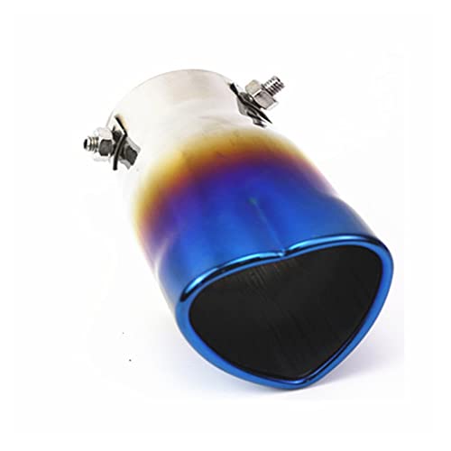 Punta de silenciador escape coche de acero inoxidable con acabado cromado y diseño universal