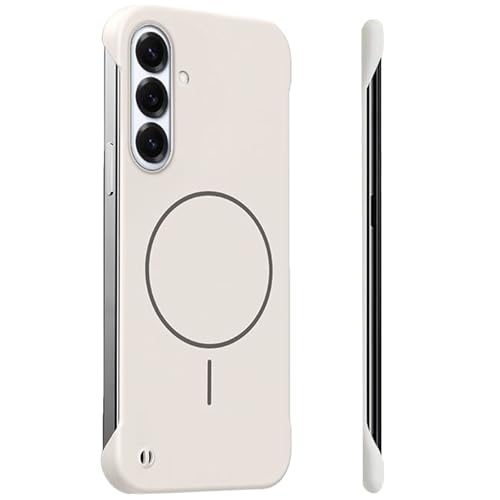 Coque Samsung S25 Plus MagSafe sans bord effet métal nu