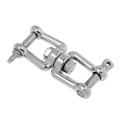 Montesy Marine Grade Steel Anchors Rotation Shackle with Double Rotation Jaw Designs Corrosions Resistant Chain Connector for