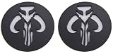 Custom Emblem Badge Mandalorian Accessories, Universal Fit for Jeep Chevy Toyota Ford Car, Truck, SUV 2.3inch (Set of 2)