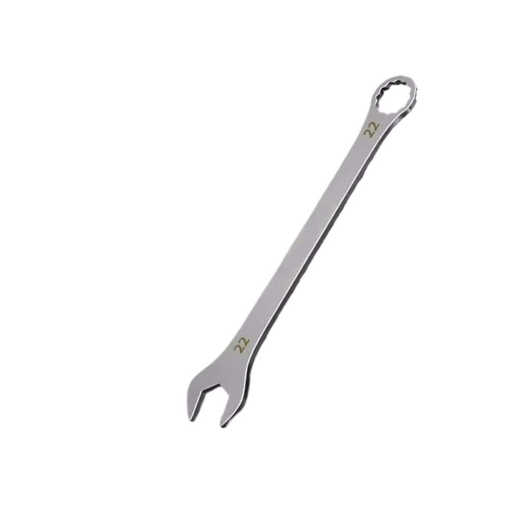 zhszzz Thin Open End Wrench 5-32mm Ratchet Spanner Multi-Function Double-end Fixed Open-end Bicycle Motorcycle Car Repair Tools(22MM)
