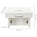 iSamLam Foldable Slanted Tabletop Podium, Wooden Rounded Corners Desktop Lectern, Portable Laptop Book Lecture Stand for Classrooms Seminars Presentation, 14.57 * 10.16 * 12.6 Inches (White)
