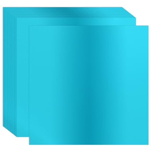 Feuille de papier cartonné métallisé bleu 12x12 carton miroir DIY art 30pcs