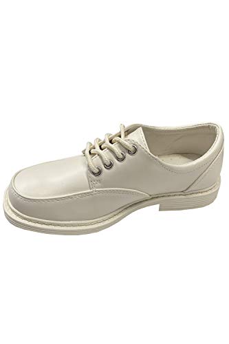 Lito Children's Wear Boys Dress Shoes Ivory - Big And Little Kids Wedding, Graduation, Church, Toddler, Youth, Formal, Boy Oxfords (1, Ivory) #TOP3