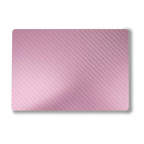 Carbon Fiber Laptop Skin Compatible with Surface Laptop 7 15" (2024) - Solid Pink - Premium 3M Vinyl Protective Wrap Decal Cover - Easy to Apply | Crafted in The USA by MightySkins