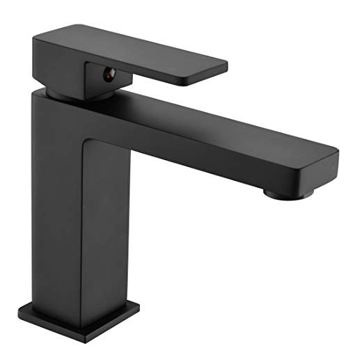 One-Day Sale: Up to 60% Off Fapully Black Bathroom Faucet,Modern Single Handle Single Hole Bathroom Sink Faucet