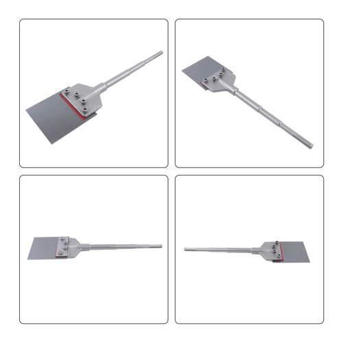 SDS-Max - Cincel de espátula de acero para eliminar rápidamente adhesivos, pegamento, mortero fino, mortero de cemento y azulejos, compatible con martillo eléctrico SDS-max