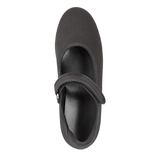 Linodes Canvas Upper Economy Unisex-Child Easy Strap Tap Shoe for Girls and Boys Tap Mary Jane Flat3