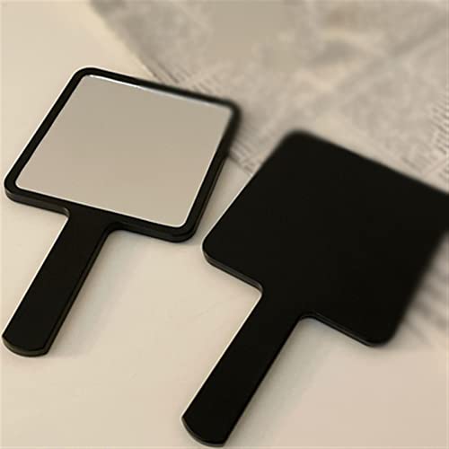 Espejo de Maquillaje Cuadrado Portátil Negro Simple miniatura 3