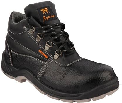 Social Pigeon Agarson Steel Toe PVC Moulded Engineers Labours Safety Shoes Steel Toe Synthetic Leather Safety Shoe (Black, Grey, S1) (9) (B095SMH67Q) Amazon Price History, Amazon Price Tracker