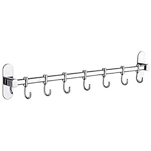 Keukengerei Wandmontage, Hanger Organizer, Opknoping Rail Rack, Pan Pot Rack, Deksel Houder, Nail Free RVS…