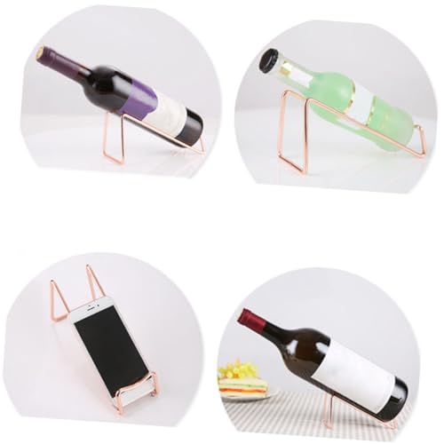 Soporte para botellas de vino de hierro forjado miniatura 3