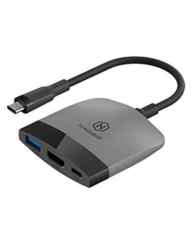 Estação de carregamento para Nintendo Switch OLED, estação de carregamento portátil Hagibis com porta HDMI e USB 3.0, base de substituição tipo C para adaptador HDMI para MacBook Pro